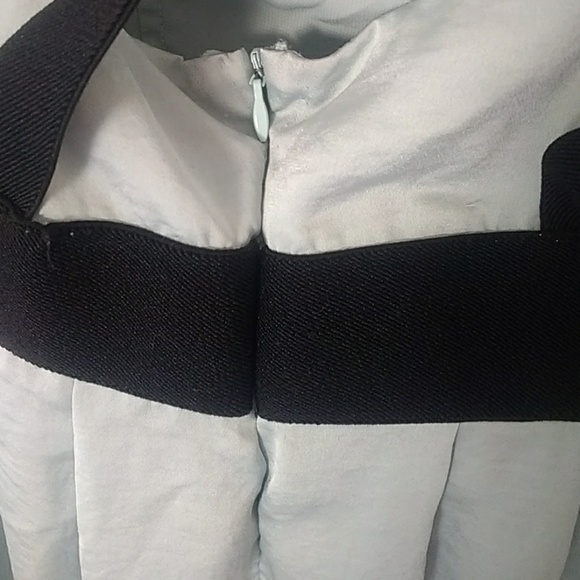 BCBG Generation Grecian One Shoulder Blue Dress - Picture 4 of 8